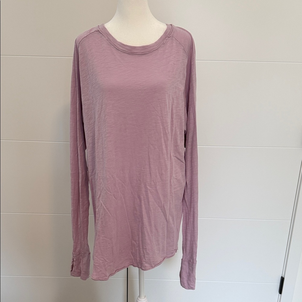 We The Free Lilac Arden Long Sleeve Tee